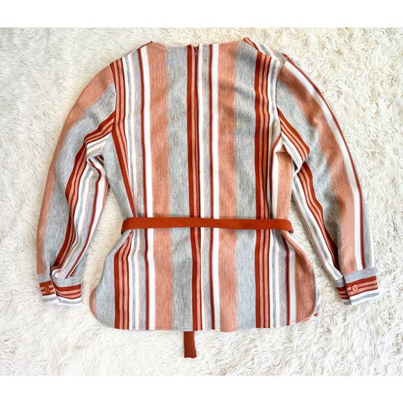 70s Burnt Orange Stripe Tunic Set - Picture 9 of 16